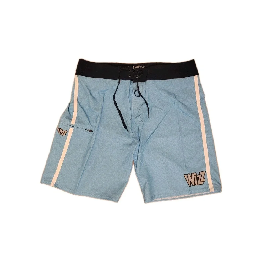 WizZ Men's Physique Board Shorts Competition Stage Trunks Blue/Navy‎ Size 36